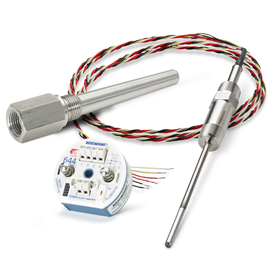 Rosemount-K-214C Sensor, 644 Transmitter and 114C Thermowell